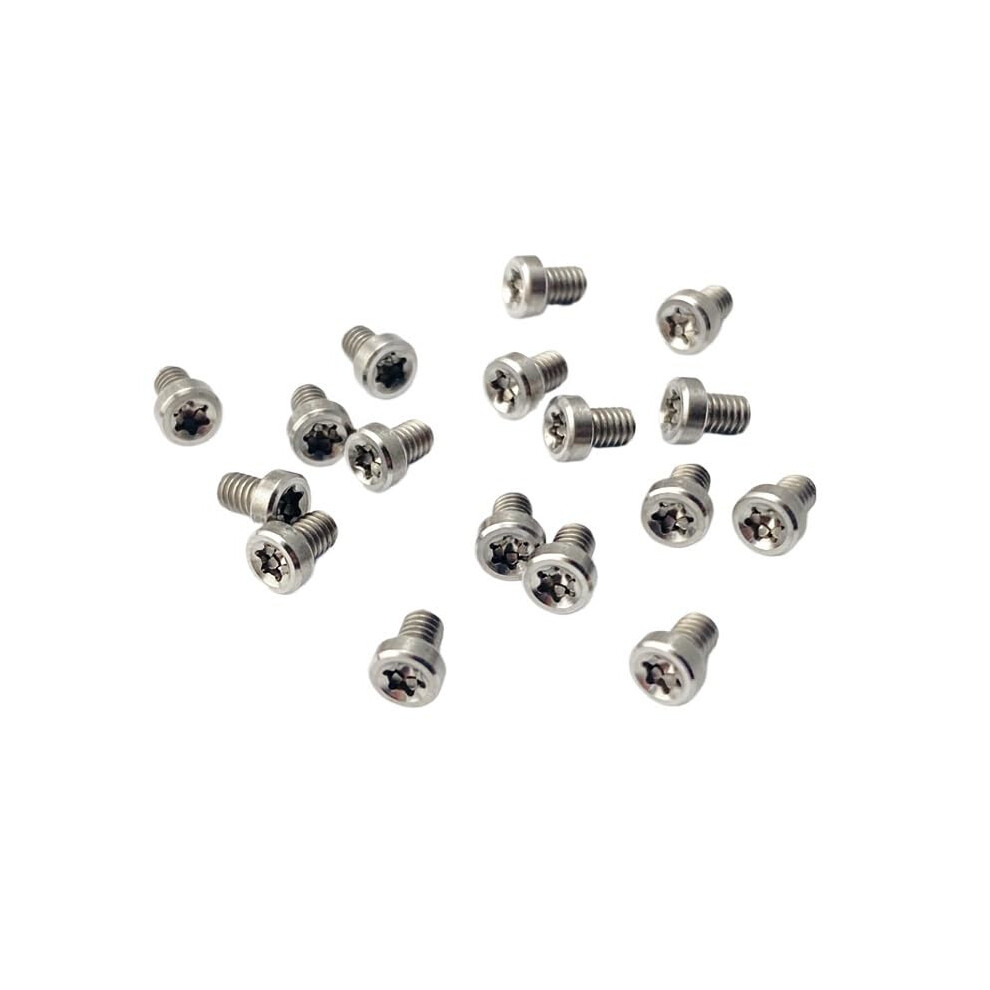 17Pcs Titanium T8 Torx Screws M2.5 Precision Cnc Corrosion Resistant For Pocket Knives Silver 9164114645944