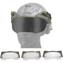 Flip Up Tactical Helmet Goggles with AntiFog Lens and ImpactResistant Design for Airsoft Green