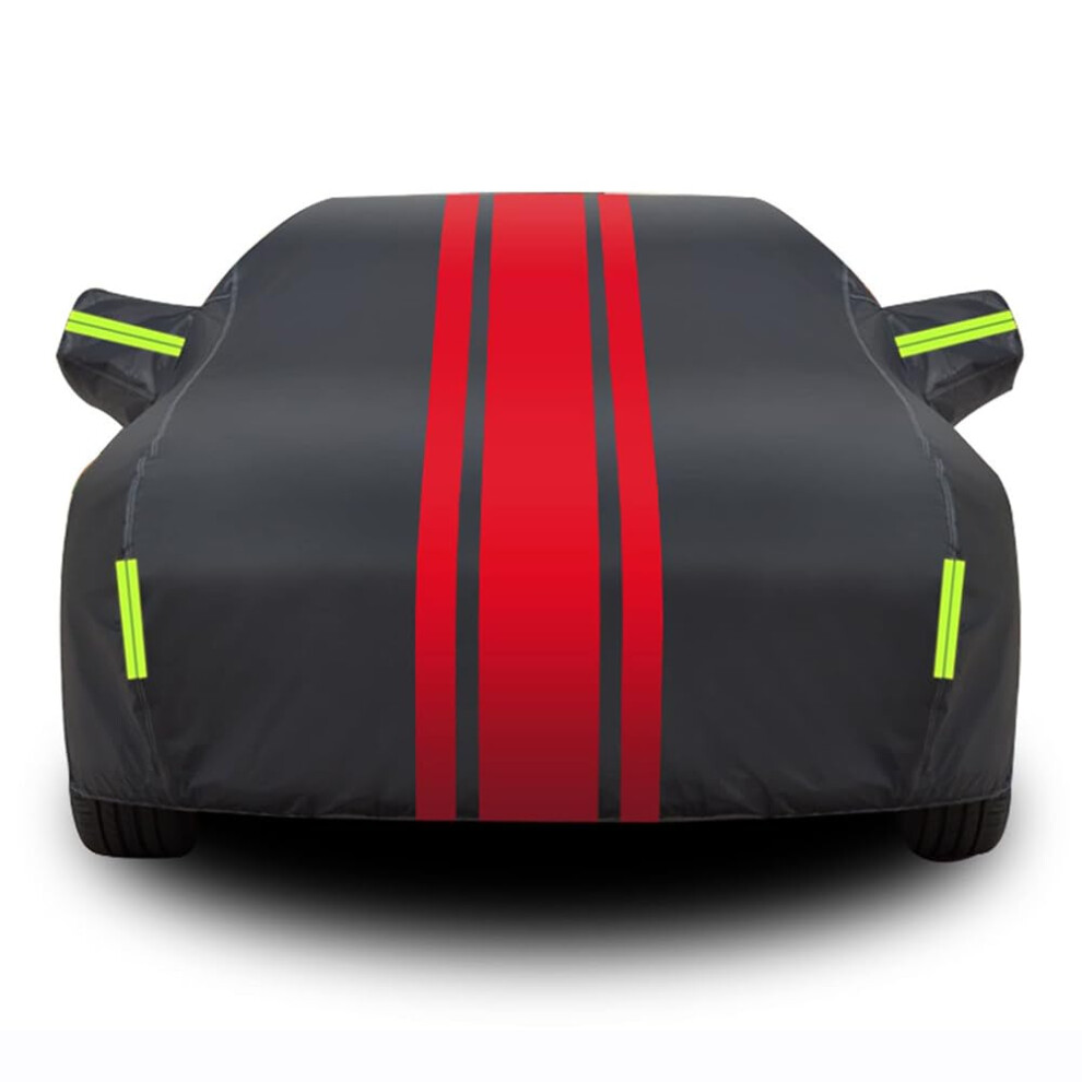 Waterproof Car Cover For Volkswagen Golf 5 Allweather Protection With Windproof Straps And Lock Red 9113335038592
