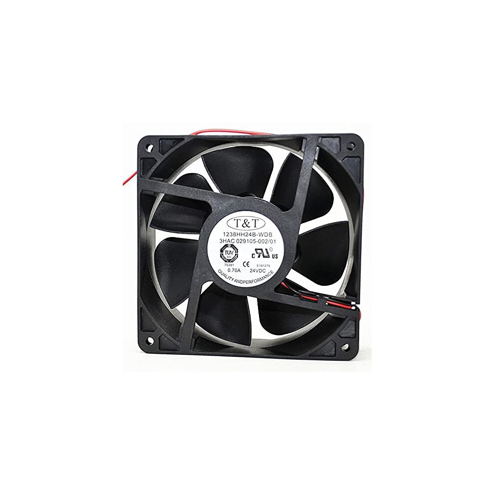 1238Hh24bwdb Dc 24V Cooling Fan 12Cm Airflow Low Noise Industrial Replacement 9164114646514