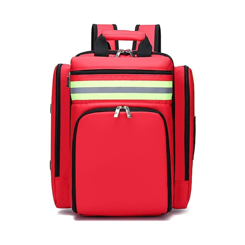 First Aid Backpack Large Waterproof Trauma Medical Bag with MultiLayer Storage and Reflective Strips