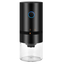 Electric Coffee Grinder Portable Automatic Bean Mill for Home and Outdoor Use Black 7.5x18.5cm