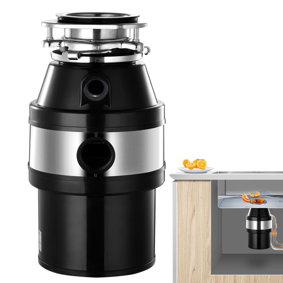 Garbage Disposal Speed 4000 Rpm Food Waste Disposer With Overload Protection For Kitchen Sink 9164114646729