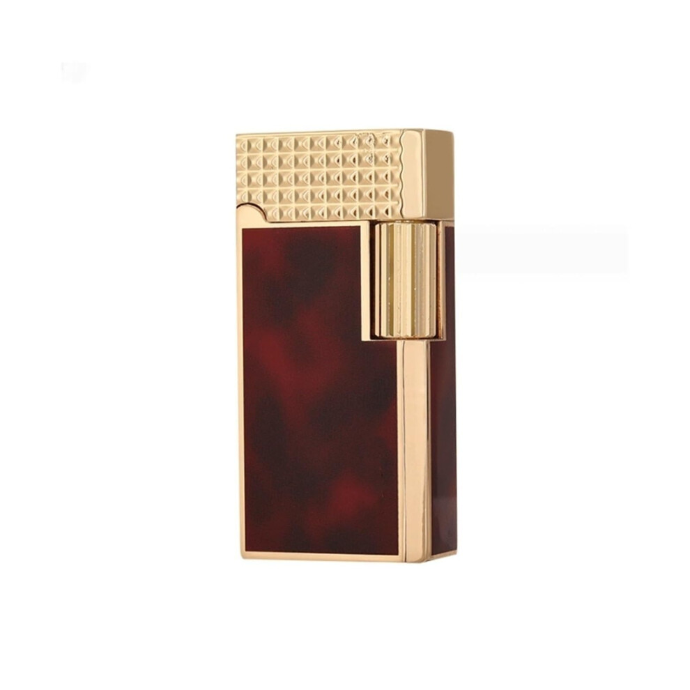 Red Metal Refillable Lighter With Reliable Flint Ignition, Vintage Kerosene Retro Design, Camping Gift
