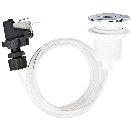 Garbage Disposal Air Switch Kit with Pneumatic Push Button, Hands Safe Control for Sink or Spa