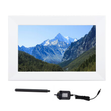 Digital Picture Frame with Free App Control HD IPS Touch Screen WiFi Connectivity for Video Playback Auto Rotate Support Wall Mountable Design