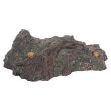 Scena modello di Jurassic World, diorama preistorico con forme e colori realistici e squisita fattura, ispirato alla piattaforma per tartarughe che