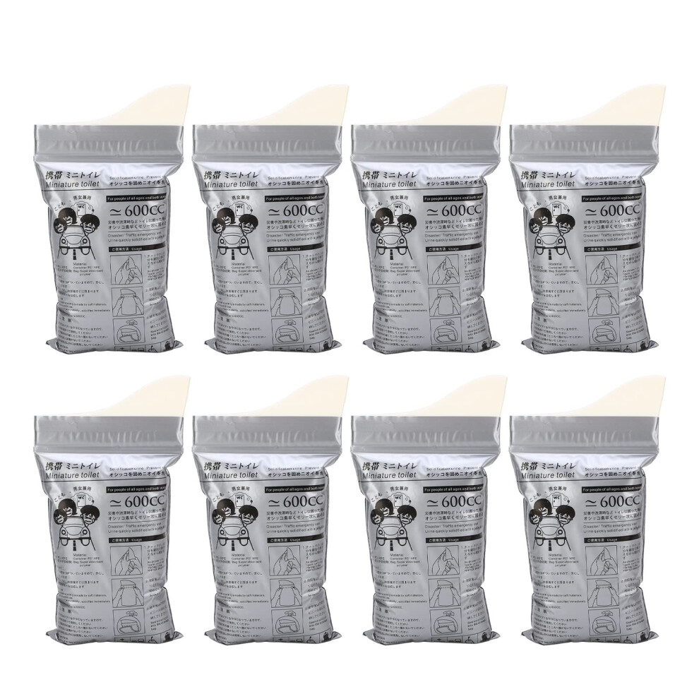 Portable Urinal Bag 600ml Leakproof Odor Disposable Pee Bags for Travel Car Camping 20pcs