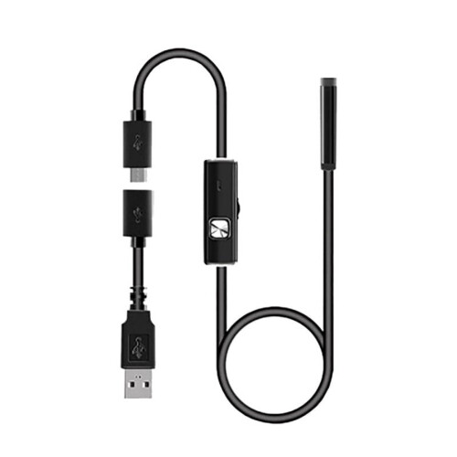 USB Snake Inspection Camera, USB 5.5mm Borescope, Scope Camera with 6 LED Lights for (5ft) OTG Windows Android 2
