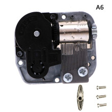 Mechaniczna pozytywka DIY z mechanizmem Sankyo + śrubki + czarny A6: Bajka