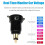 Motorfiets Aluminium DIN Hella Plug Dubbele USB Snellader Adapter A1 7