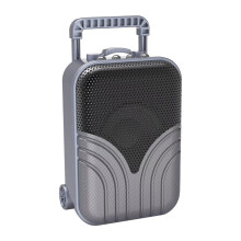 PAVEOS Bluetooth Speaker, Mini Trolley Box, Portable Audio, Compatible with iPhone/Android, Outdoor Use, Black