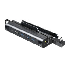 FOR ing Station 6In1 ing Station Base USB 3.0HDMI-Compatible 4K@60Hz RJ45 Gigabit Ethernet PD100W Hub