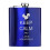 7oz Edelstahl-Flachmann „Keep Calm and Love Squirrels“ (Blau) 1