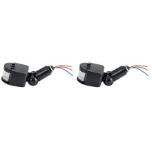 2-pack infraröd sensor ljusbrytare automatisk närvarodetektor 220v rörelse för