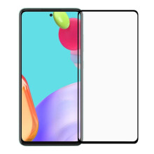 Kompatibel med Samsung Galaxy A52 / A52s - Heltäckande skärmskydd i härdat glas