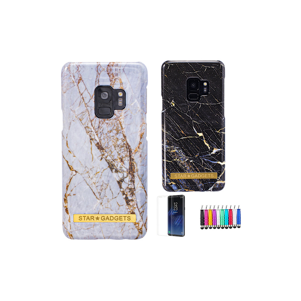 Compatible With Samsung Galaxy S9 - Case / Protection / Marble Black 9395123004808