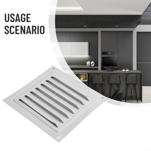 AceovoAir Vent Λευκό Μεταλλικό Κάλυμμα Μάσκας Αεραγωγών Περσίδας Τετράγωνο Κάλυμμα 1