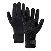 Neopren-Tauchhandschuhe, beheizbar, Winterhandschuhe, Herren/Damen, wasserdicht, zum Tauchen, Schnorcheln, Kanufahren, Schwarz, Größe XXS