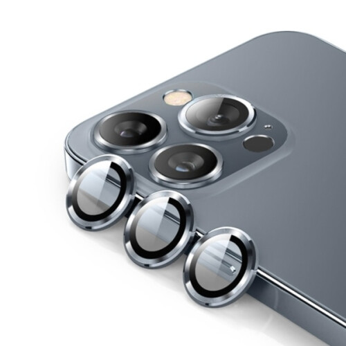 ENKAY compatible with iPhone 14 Pro / 14 Pro Max Lens Protector Metal Ring Graphite Gray