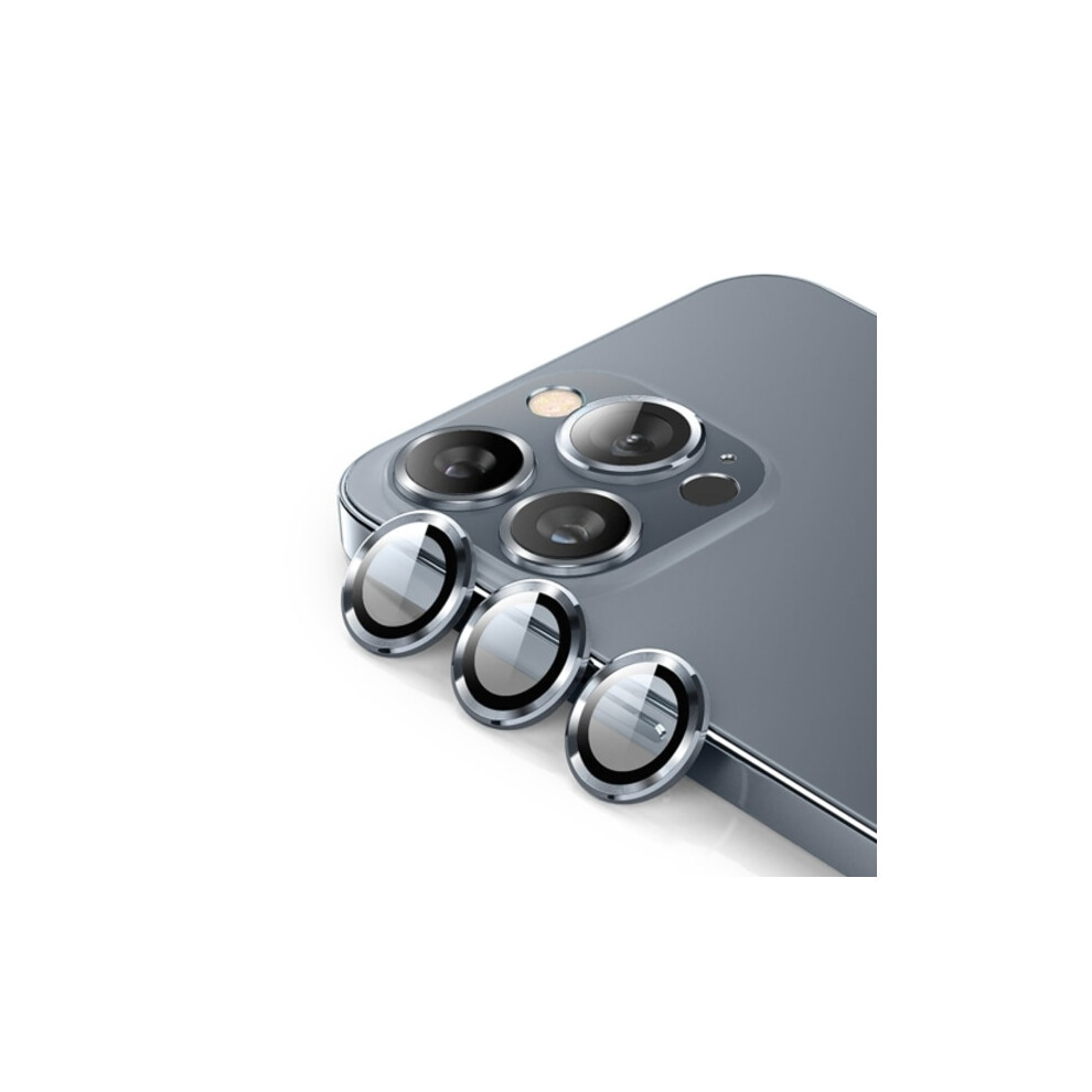 Enkay Compatible With Iphone 14 Pro / 14 Pro Max Lens Protector Metal Ring Graphite Gray 9395123004624