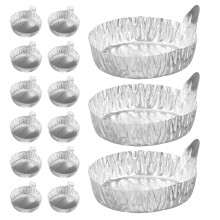 20 Pcs Aluminum Foil Weighing Pan Measuring Boats Pans Square