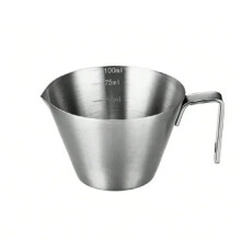 304 Stainless Steel Espresso Measuring Cup 100ml with Handle for Precise Coffee Shots