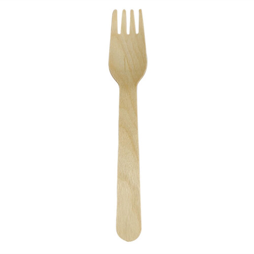 100PCS Party Picnic Disposable Wooden fork Bakeware Set Kitchen Tool Set 2