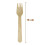 100PCS Party Picnic Disposable Wooden fork Bakeware Set Kitchen Tool Set 2