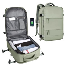 Sac de cabine 45 x 36 x 20 cm pour Vueling, EasyJet, Ryanair. Bagage étanche et spacieux (2210-001 1288 2350D7) Verde Bosque008