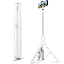 Treppiede per telefono da 68", leggero, tutto in uno, selfie stick integrato con telecomando wireless, compatibile con tutti i cellulari.