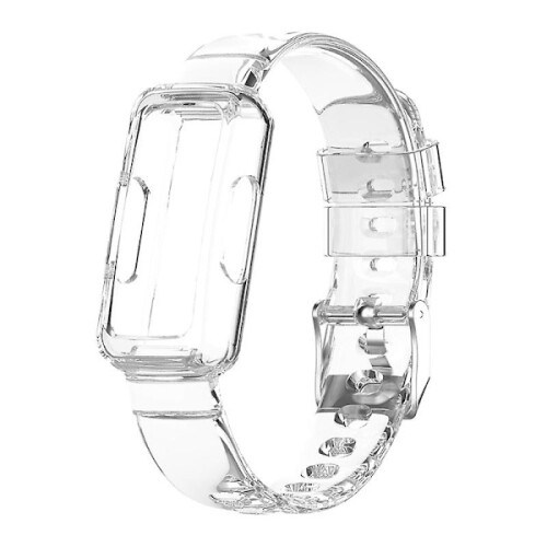 Pulseira macia e impermeável compatível com Fitbit Inspire 2/Ace 3 Watch (transparente)
