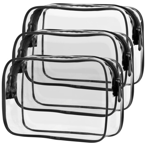Τσάντες μακιγιάζ PACKISM Clear Pack3 - Τσάντες χειρός TSA με εγκεκριμένα είδη προσωπικής