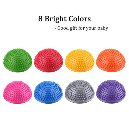 Bola de equilíbrio Eotvia de 6,3" em PVC resistente com função de massagem para os pés