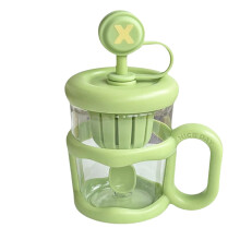 Leuke, lekvrije drinkfles van 500 ml met handvat, ideaal voor kinderen en perfect voor een zomerse picknick - groen