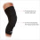 Knee Black Padded Protective Compression Sleeve, One Pair, Small Size/Medium 4