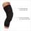 Knee Black Padded Protective Compression Sleeve, One Pair, Small Size/Medium 5
