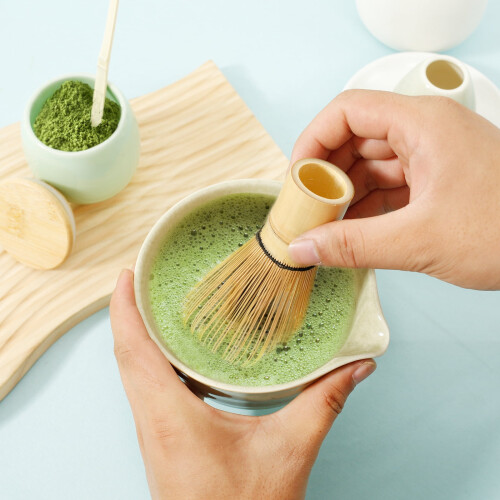 Εξαιρετικό σετ τσαγιού Matcha Artcome Ιαπωνικό σετ τσαγιού Matcha με κουταλάκι τσαγιού 2