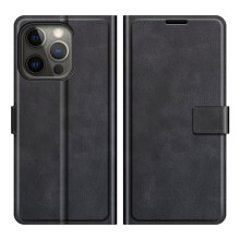BOOM yhteensopiva iPhone13Pro Max -lompakkokotelo RFID-suojattu - musta