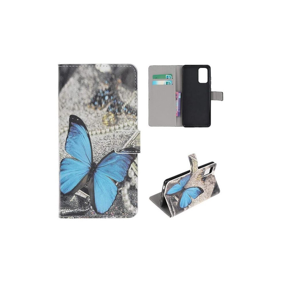 Wallet Case Compatible With Samsung Galaxy A32 5G - Butterfly Blue 9395123226156
