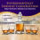 NutriChef Home Bar Whiskey Decanter, Σετ αερισμού από γυαλί ουίσκι με τέσσερα ποτήρια ουίσκι των 3