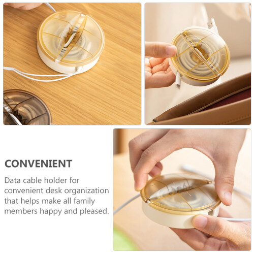 2Pcs Cable Manager Charging Cable USB Cable Holder The Trip Wire Organizer Cables Organizer Creative Cable Clip 1
