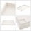Rectangular Tray Snack Plate Fruit Serving Bread Pan Stylish Food Kitchen Tableware 5