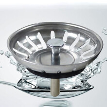 Sink stopper with strainer basket