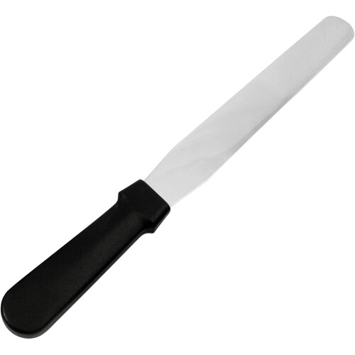 2 stk. rett spatel i rustfritt stål, 20 cm