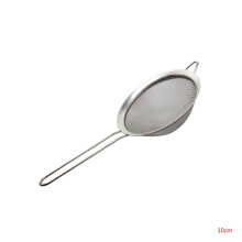 Finmasket rustfri melsigte til bagning - Sigt, si, afdryp og skyl grøntsager, pasta og te (10 cm)