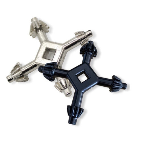 2 pièces - Clé à mandrin multifonctionnelle pour mini perceuse électrique manuelle 4 en 1 2