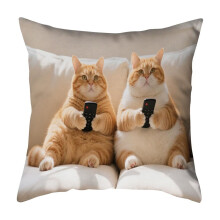 Schattige kussenset met dierenprint voor slaapkamer, woonkamer en bank (cm) voor bank en woonkamerdecoratie