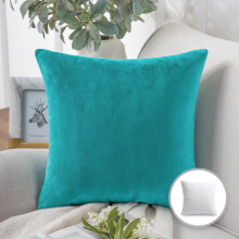 Decoratief sierkussen uit de Phantoscope Soft Silky Velvet-serie, 51 x 51 cm, meerblauw, 1 stuk