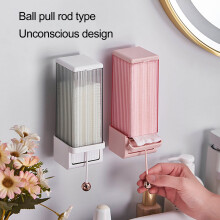 SUSUchens1Set Scatola porta dischetti di cotone per il trucco Facile installazione Salvaspazio Dispenser di dischetti di cotone da parete per casa e